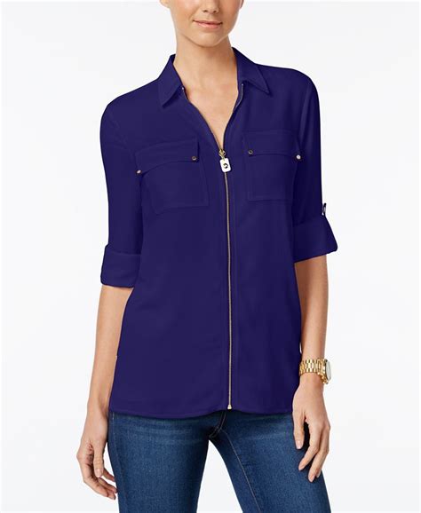 mike kors zipper top